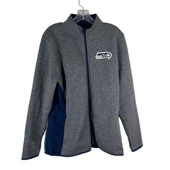 Seattle Seahawks NFL Team Apparel Womens Full Zip Fleece Jacket Coat Size XL - Picture 1 of 8